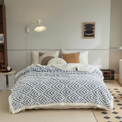 91家纺网 家纺一手货源 找家纺 （总）源启生活 2021新款提花舒棉绒毛毯盖毯羊羔绒毯子