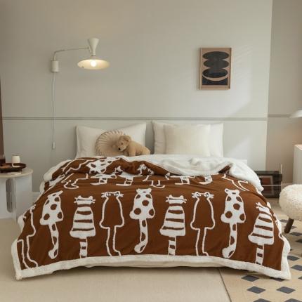 91家纺网 家纺一手货源 找家纺 （总）源启生活 2021新款提花舒棉绒毛毯盖毯羊羔绒毯子