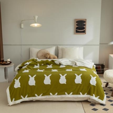 91家纺网 家纺一手货源 找家纺 （总）源启生活 2021新款提花舒棉绒毛毯盖毯羊羔绒毯子