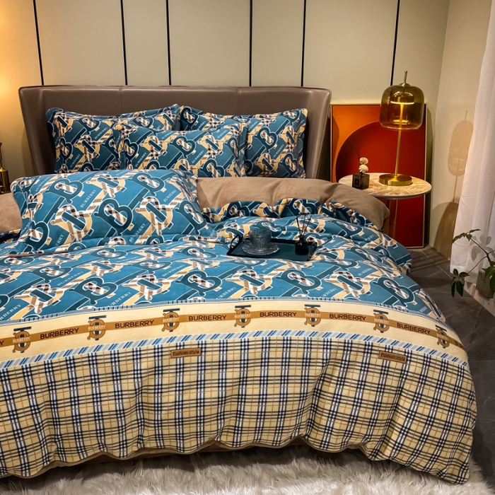 91家纺网 家纺一手货源 找家纺 （总）米莱家纺 2021新款轻奢风加厚保暖牛奶绒四件套