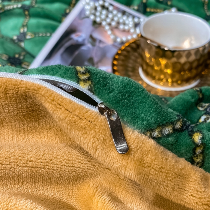 91家纺网 家纺一手货源 找家纺 米莱家纺 2021新款轻奢风加厚保暖牛奶绒四件套 巴伦 绿