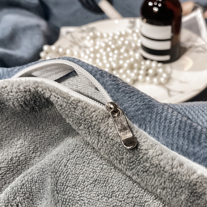 91家纺网 家纺一手货源 找家纺 米莱家纺 2021新款轻奢风加厚保暖牛奶绒四件套 四叶草