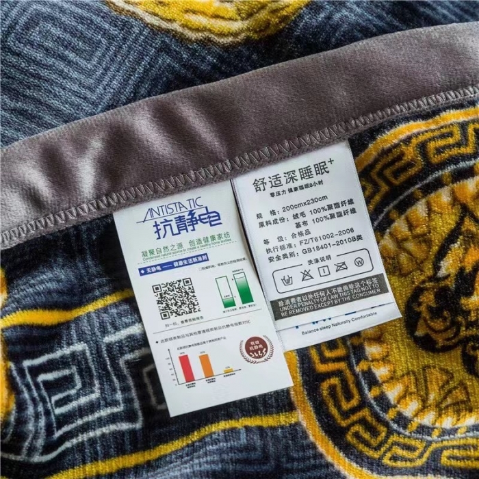 91家纺网 家纺一手货源 找家纺 宣家居 2021全新AB版超厚500克复合毛毯800 克罗地