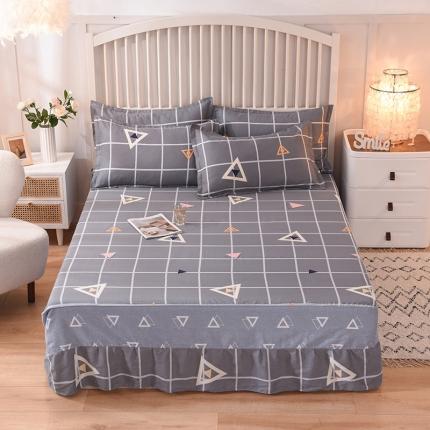 91家纺网 家纺一手货源 找家纺 （总）八十八家纺  2021新款全棉单层款单品床裙