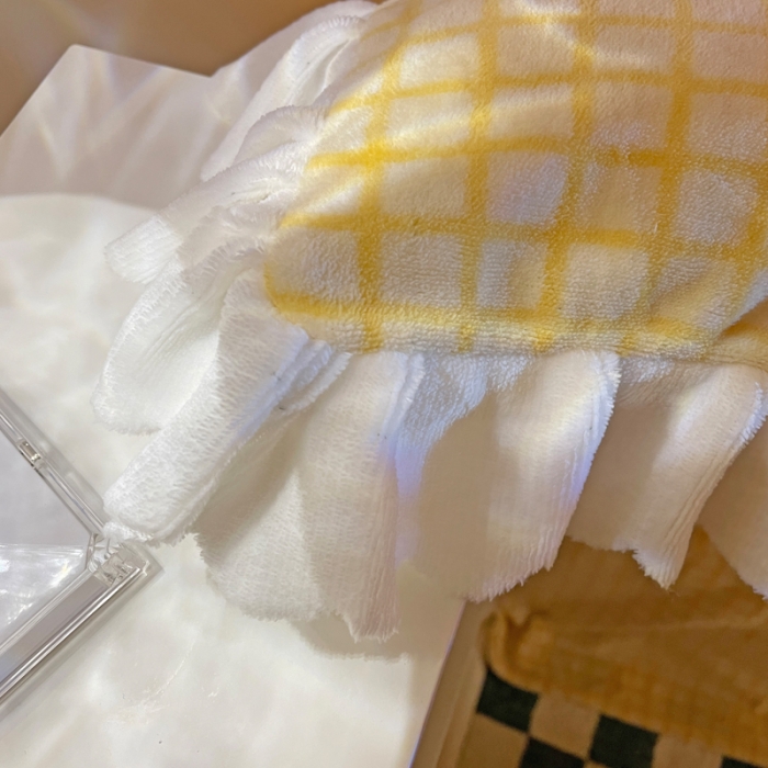 91家纺网 家纺一手货源 找家纺 千朵 2021新款韩版牛奶绒保暖四件套 格格黄