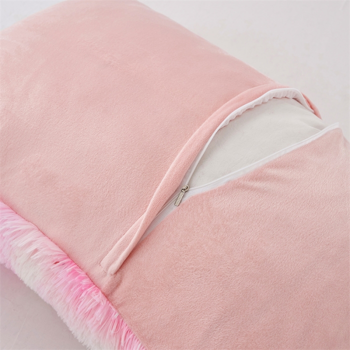 91家纺网 家纺一手货源 找家纺 品尚嘉家纺2025新款扎染水貂绒四件套长毛绒保暖套件 彩虹色