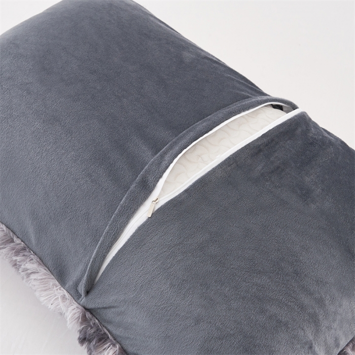 91家纺网 家纺一手货源 找家纺 品尚嘉家纺2025新款扎染水貂绒四件套长毛绒保暖套件 烟熏灰