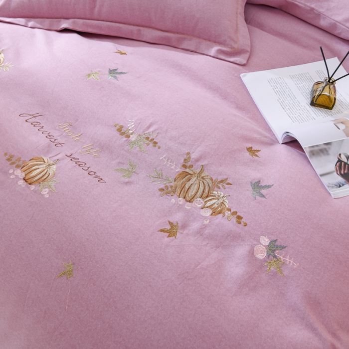 91家纺网 家纺一手货源 找家纺 （总）百花王 2022新款全棉绣花刺绣四件套