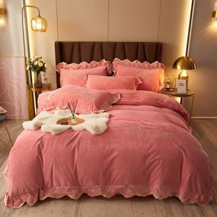 恒爱 2021新款宝宝绒四件套梦想生活系列 梦想粉