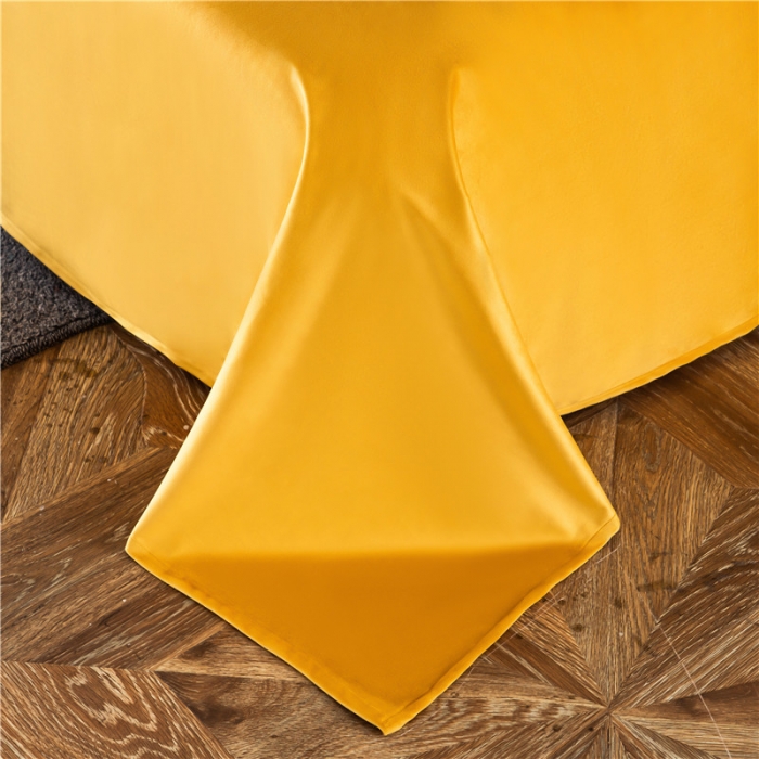 91家纺网 家纺一手货源 找家纺 青竹苑 2021新款真丝绒数码印花四件套 雅典-黄