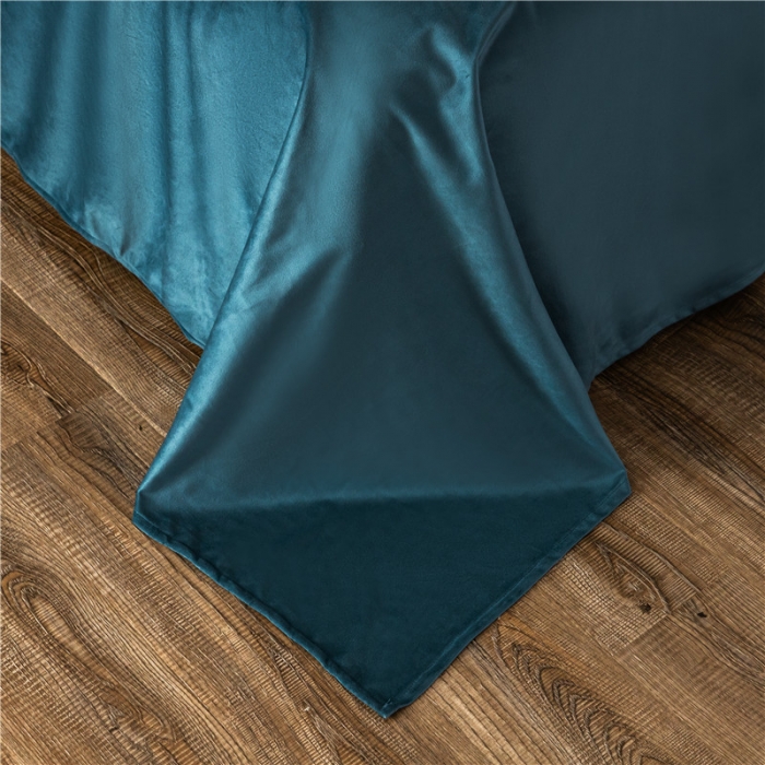 91家纺网 家纺一手货源 找家纺 青竹苑 2021新款真丝绒数码印花四件套 祖玛珑-兰