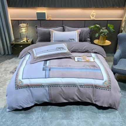 91家纺网 家纺一手货源 找家纺 （总）青竹苑 2021新款宝宝绒大版数码印花四件套