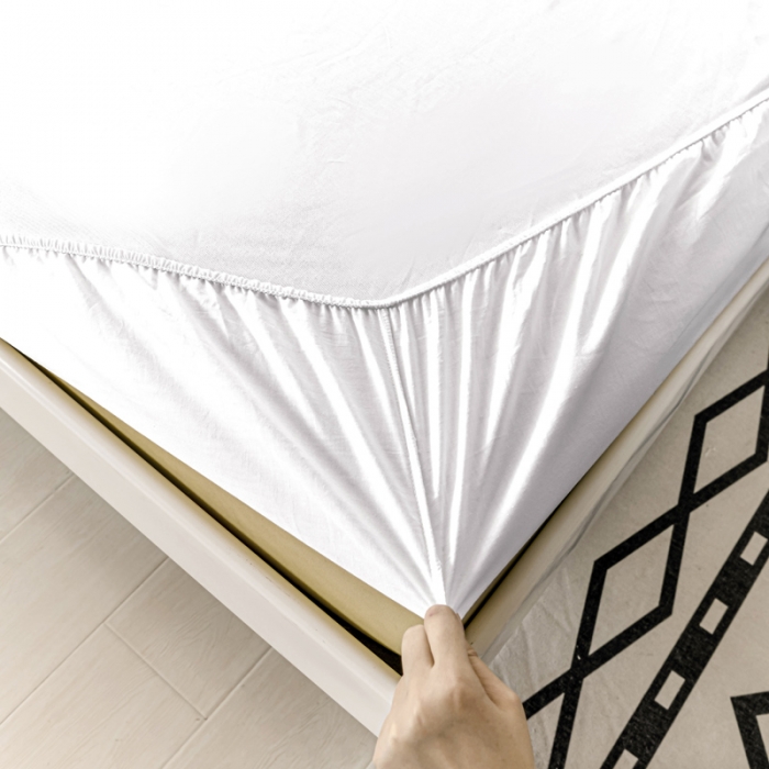 91家纺网 家纺一手货源 找家纺 总极梦40支全棉床笠三件套喷气全棉枕套支持定制