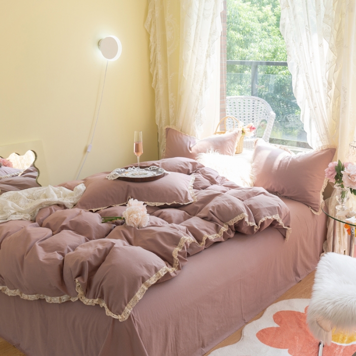 91家纺网 家纺一手货源 找家纺 （总）千朵 2021年新款直播爆款全棉水洗棉四件套