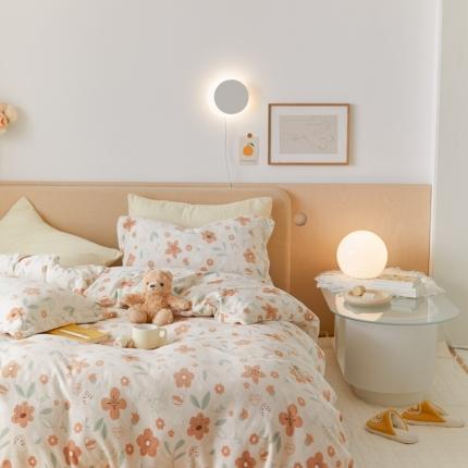 91家纺网 家纺一手货源 找家纺 （总）时光里 2021新款230克牛奶绒印花四件套