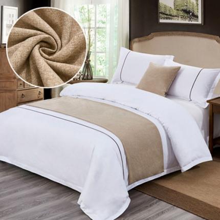 91家纺网 家纺一手货源 找家纺 安力森/诚臻酒店用品 23新款纯色床尾巾不接受退货 时尚芭蕾 