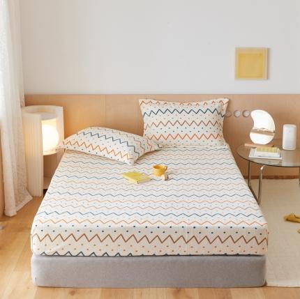 91家纺网 家纺一手货源 找家纺 （总）时光里 2021新款230克牛奶绒印花单床笠