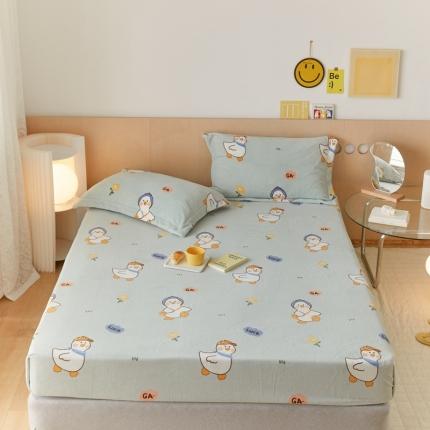 91家纺网 家纺一手货源 找家纺 （总）时光里 2021新款230克牛奶绒印花单床笠