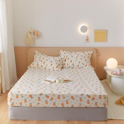 91家纺网 家纺一手货源 找家纺 （总）时光里 2021新款230克牛奶绒印花单床笠