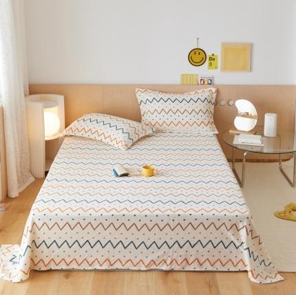 91家纺网 家纺一手货源 找家纺 （总）时光里 2021新款230克牛奶绒印花单床单