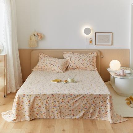 91家纺网 家纺一手货源 找家纺 （总）时光里 2021新款230克牛奶绒印花单床单