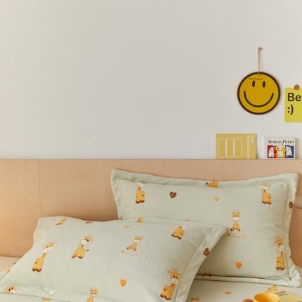 91家纺网 家纺一手货源 找家纺 （总）时光里 2021新款230克牛奶绒印花枕套