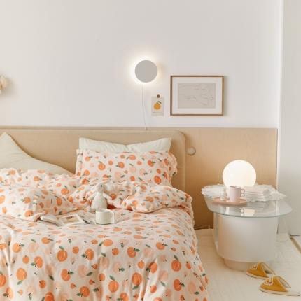 91家纺网 家纺一手货源 找家纺 （总）时光里 2021新款230克牛奶绒印花单被套