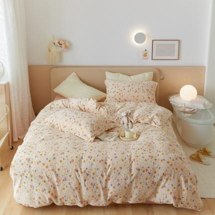 91家纺网 家纺一手货源 找家纺 （总）时光里 2021新款230克牛奶绒印花单被套