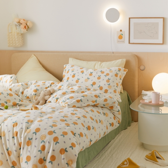 91家纺网 家纺一手货源 找家纺 （总）时光里 2021新款230克牛奶绒印花单被套