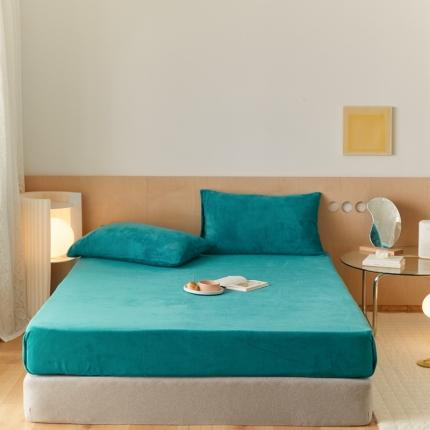 91家纺网 家纺一手货源 找家纺 （总）时光里 2021新款230克牛奶绒纯色单床笠