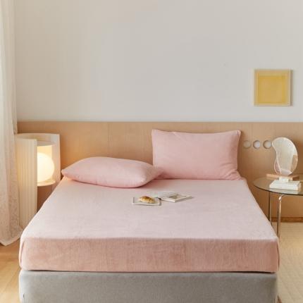 （总）时光里 2021新款230克牛奶绒纯色单床笠