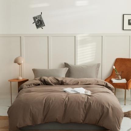 91家纺网 家纺一手货源 找家纺 2021新款磨毛单品系列 高级咖