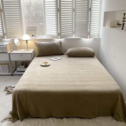 91家纺网 家纺一手货源 找家纺 （总）例外Home2023新款天鹅绒四件套系列-床单