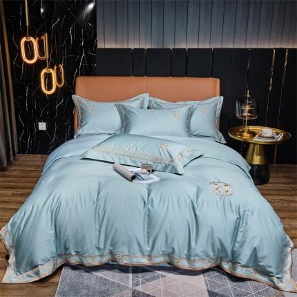 91家纺网 家纺一手货源 找家纺 （总）星尚 2021新款秋冬100支长绒棉四件套-艾玛