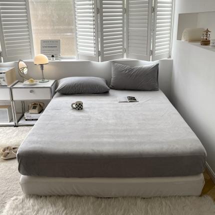 91家纺网 家纺一手货源 找家纺 （总）例外Home2023新款天鹅绒四件套系列-床笠