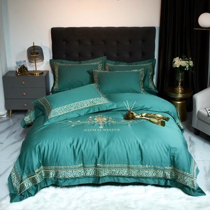 91家纺网 家纺一手货源 找家纺 （总）星尚 2021新款秋冬100支长绒棉四件套-拉斐尔