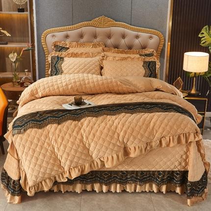 91家纺网 家纺一手货源 找家纺 （总）情恒2025新款皇朝盛世系列全夹棉床盖款四件套