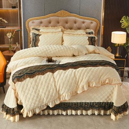 91家纺网 家纺一手货源 找家纺 （总）情恒2025新款皇朝盛世系列全夹棉床盖款四件套