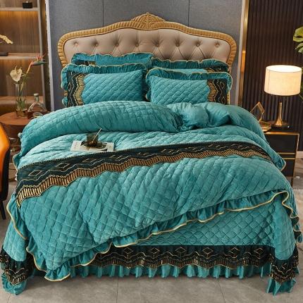 91家纺网 家纺一手货源 找家纺 （总）情恒2025新款皇朝盛世系列全夹棉床盖款四件套