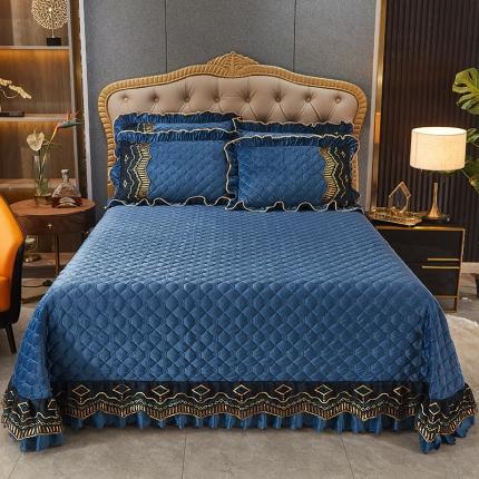 91家纺网 家纺一手货源 找家纺 （总）情恒 2025新款皇朝盛世系列全夹棉单床盖