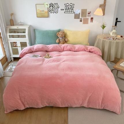 91家纺网 家纺一手货源 找家纺 （总）星期八 2021新款马卡龙牛奶绒四件套