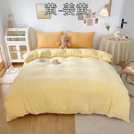 91家纺网 家纺一手货源 找家纺 （总）星期八 2021新款马卡龙牛奶绒四件套