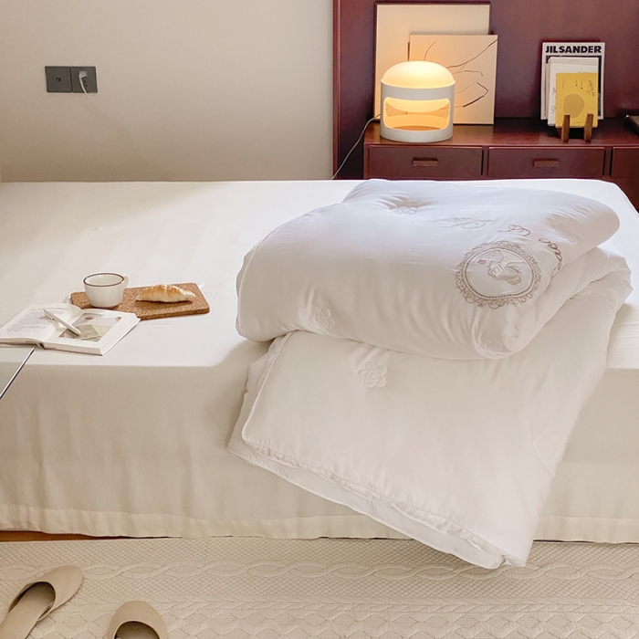 91家纺网 家纺一手货源 找家纺 （总）本希 2021新款公主风抗菌澳绒美肤被芯