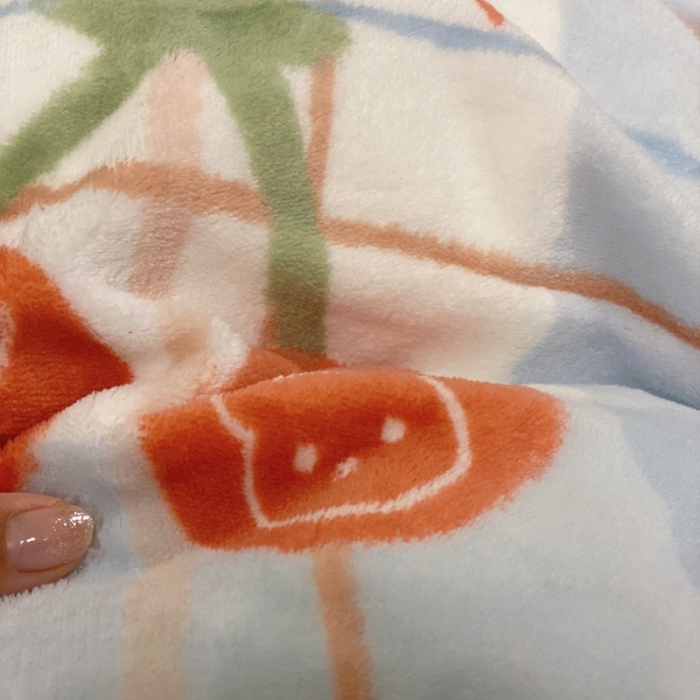 91家纺网 家纺一手货源 找家纺 （总）棉生活 2021新款小清新牛奶绒四件套