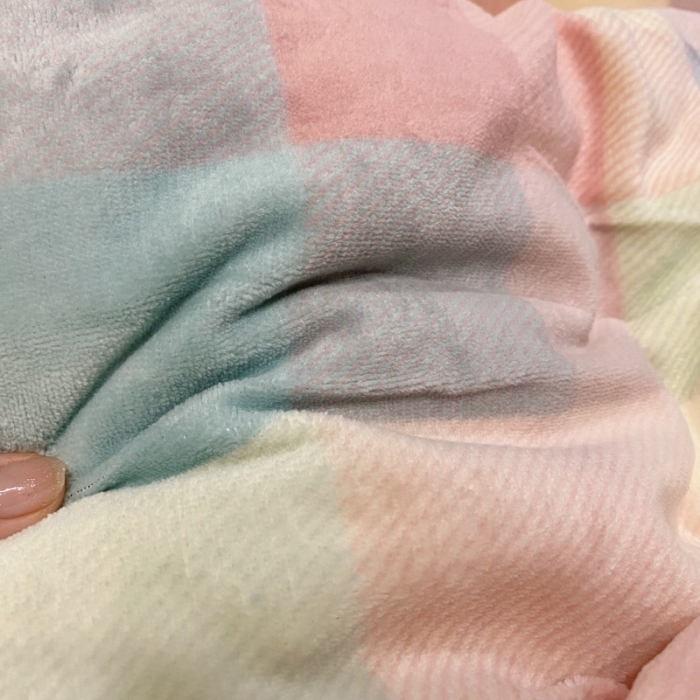 91家纺网 家纺一手货源 找家纺 棉生活 2021新款小清新牛奶绒四件套 布丁格粉