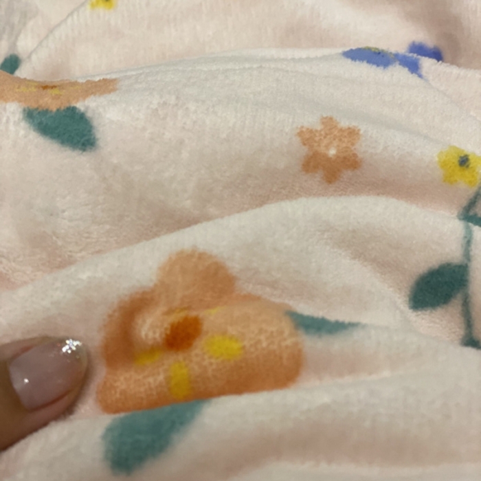 91家纺网 家纺一手货源 找家纺 棉生活 2021新款小清新牛奶绒四件套 花花子