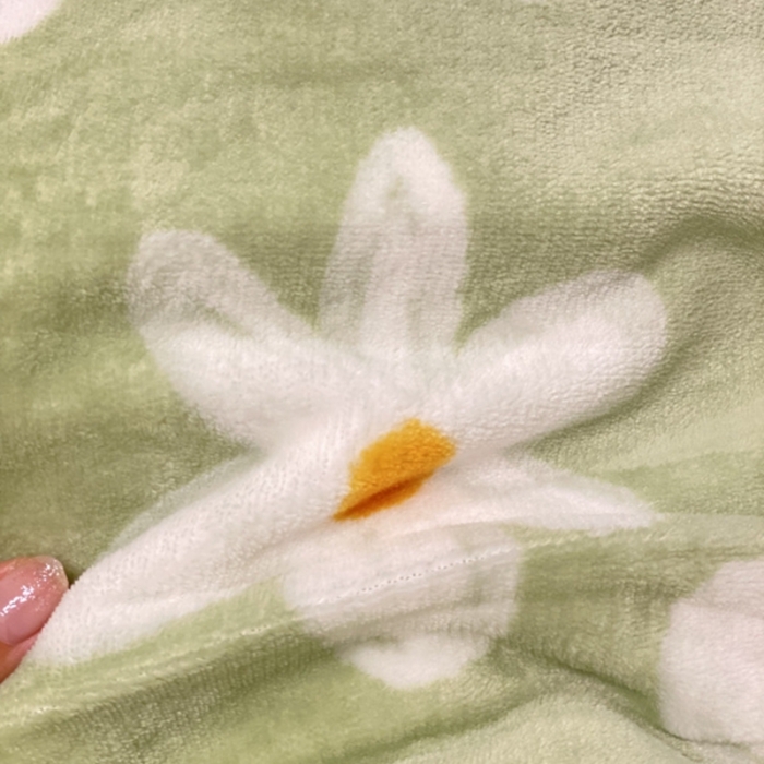 91家纺网 家纺一手货源 找家纺 棉生活 2021新款小清新牛奶绒四件套 清野