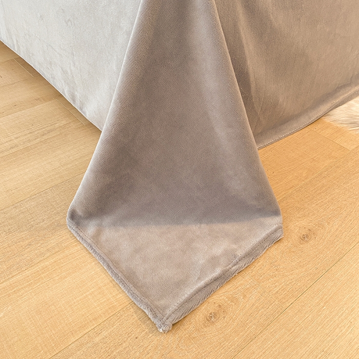 91家纺网 家纺一手货源 找家纺 琪格格 2022大包边保暖四件套 A牛奶绒B兔兔绒- 俏皮兔