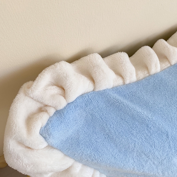 91家纺网 家纺一手货源 找家纺 安哆啦家纺 2021新款糖果色单品枕套一对 糖果色-清水蓝