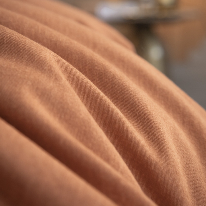 91家纺网 家纺一手货源 找家纺 雲归梦 2021新款全棉生态磨毛刺绣四件套 慕思-橙色